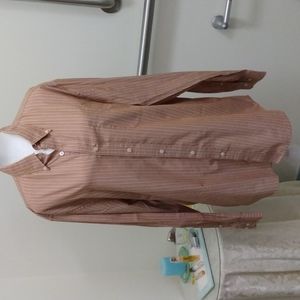Saddlebred Large men's dress shirt in cotton/poly wrinkle free style.